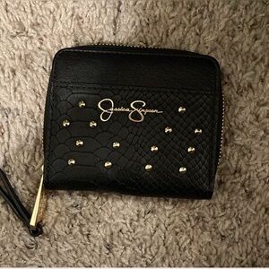Jessica Simpson- Gold and Black Wallet